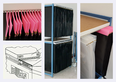 Exemple d'illustration Lagersystem/ Zip-Taschen